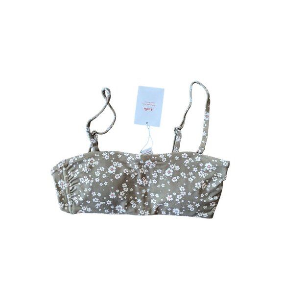 Andie Swim The Bora Bora Top Ditsy Floral Olive Eco Nylon Size Small - Picture 9 of 10